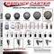 Service Caster 6'' Gray Poly Wheel Swivel 7/16'' Grip Ring Stem Caster Set 2 Brakes, 4PK SCC-GR20S614-PPUB-PLB-716138-2-S-2 - alternate 5